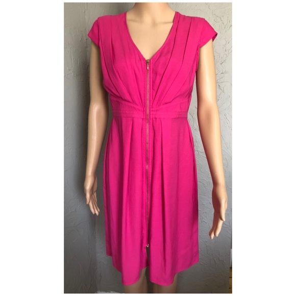 H&M Super Cute Hot Pink Dress with Front Zipper - Picture 8 of 8